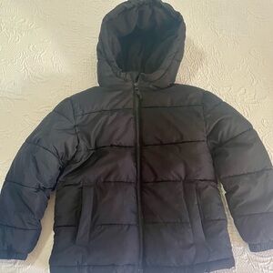 Swiss Tech Kids Black Hooded Puffer Jacket